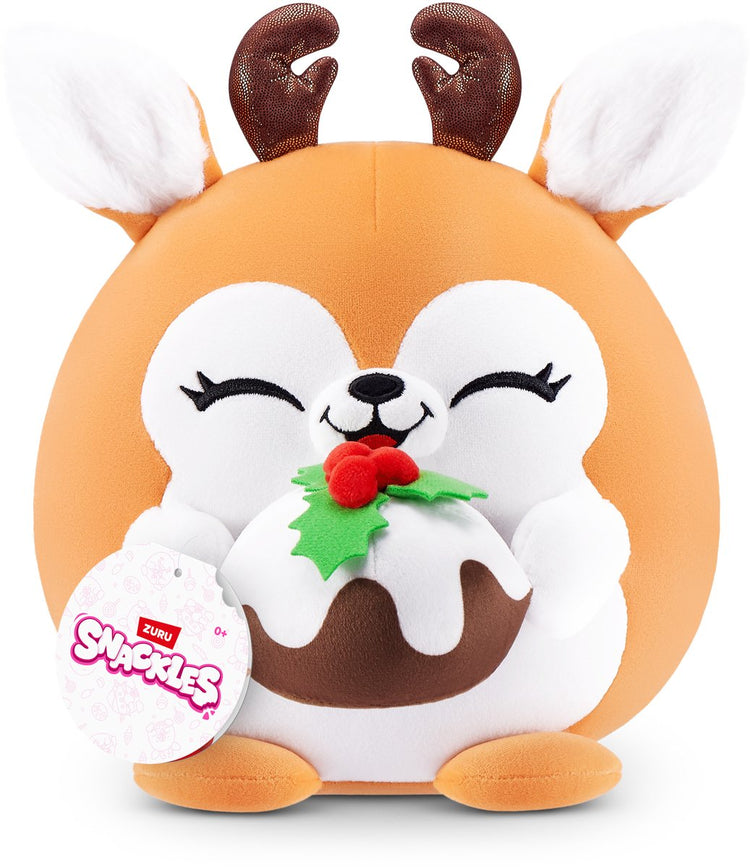 Snackles Christmas série 2 peluche de 20 cm (givrée) de Zuru
