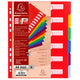 Onglets exacompta 4806e a4 maxi polypropylène