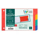 Onglets exacompta 604e gamme de couleurs 100 x 150 mm