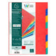 Onglets exacompta 1408e a4 gamme de couleurs