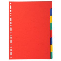 Onglets exacompta 2008e a4 gamme de couleurs