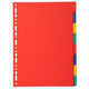 Onglets exacompta 2008e a4 gamme de couleurs