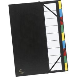 Dossier de tri exacompta 55330e assortiment de couleurs a4