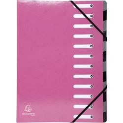 Chemises à dos extensible exacompta 53928e a4 rose