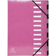 Chemises à dos extensible exacompta 53928e a4 rose