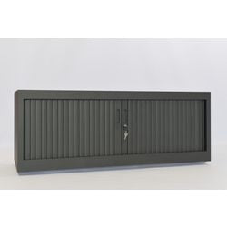 Armoire à portes roulantes chs451209 noir 120 x 45 x 45 cm