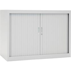 Armoire à portes roulantes chs73100 gris 100 x 45 x 73 cm