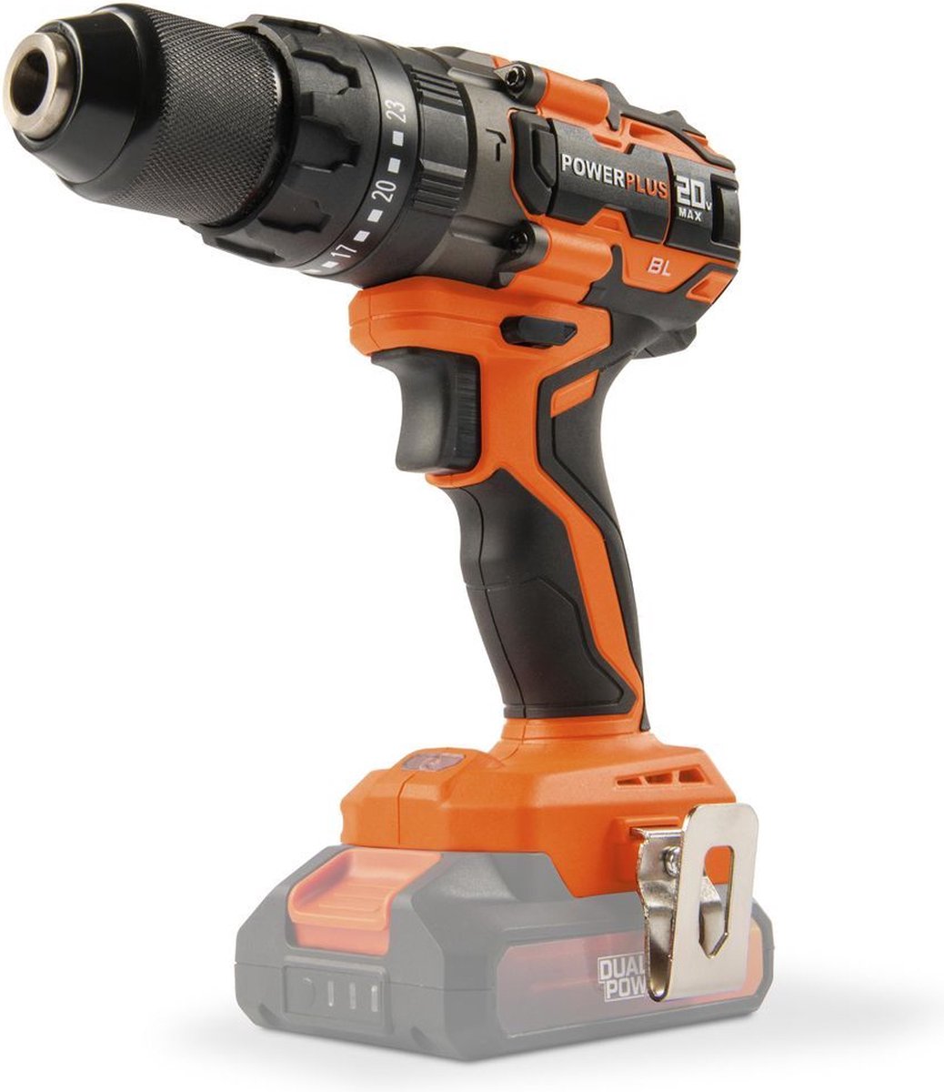 Perceuse sans fil double puissance Powerplus powdp15220 - 20v - avec fonction de frappe - excl. batterie et chargeur