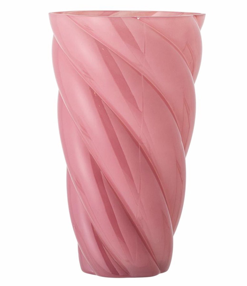 Bloomingville vase verre rose callo 29cm