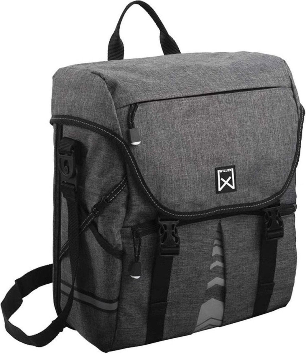 Willex sacoche 1200 - sacoche de vélo simple - 10 litres - anthracite