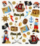 Autocollants Creativ company, pirates, feuille 15x16,5 cm, 1 feuille