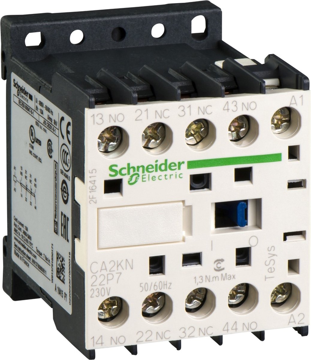 Schneider electric ca2kn22p7 protection auxiliaire 2x nc, 2x non 1 pièce(s)