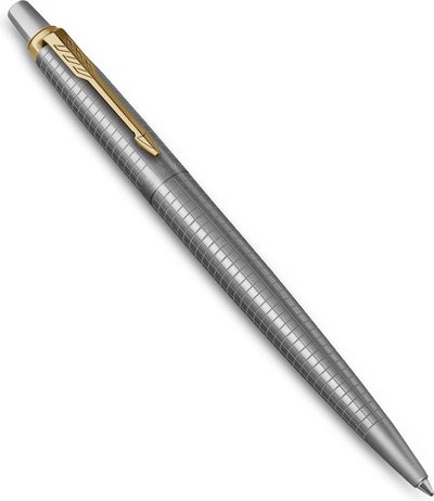 Stylo à bille Parker Jotter | édition spéciale | 70e anniversaire en acier inoxydable gt | encre bleue | emballage cadeau