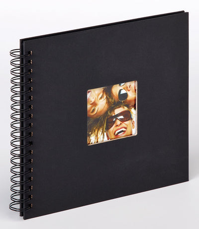Walther sa-108-b fun - album à spirales - format 26 x 25 cm - noir
