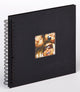 Walther sa-108-b fun - album à spirales - format 26 x 25 cm - noir