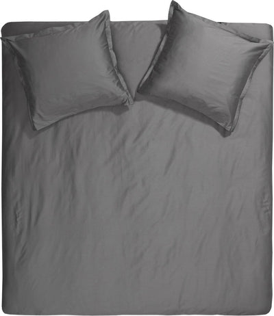 Housse de couette Cendrillon dimanche - extra large - satin - 260x200 220 cm - anthracite
