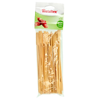 Bâtonnets à cocktail en bambou Metaltex 20 cm, 50 pièces