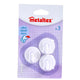 Metaltex Metaltex Adhesive crochets 3 pièces blanches