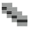 Ddddd torchon 3 pièces gris 30x30cm 100% coton | 4 pièces
