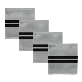 Ddddd torchon 3 pièces gris 30x30cm 100% coton | 4 pièces