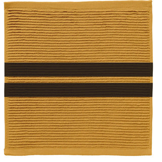 Ddddd torchon 3 pièces jaune ocre 30x30cm 100% coton | 4 pièces
