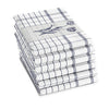 Serviette à thé DDDDD Lisse 60x65 bleu