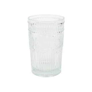 Verre à boire relief 'soleil' 350ml 12,6cm | 6 pièces