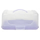Présentoir à gâteaux avec couvercle plastique dr 34x19cm | 2 pièces