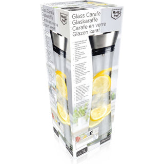 Cuisine Élégance carafe avec verre à tamis 1 litre