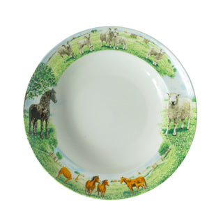 Wiebe van der zee plaque profonde 23 cm mouton de cheval wiebe