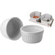 Place à cuisson en porcelaine blanche 2 pièces 200 ml