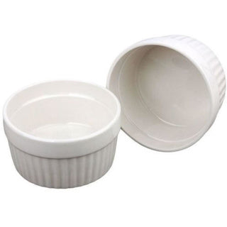 Place à cuisson en porcelaine blanche 2 pièces 200 ml