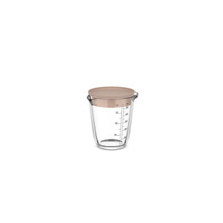 Tasse à mesurer le verre 500 ml avec craie de couvercle