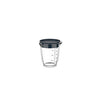Tasse de mesure de verre 500 ml avec la marine de couvercle