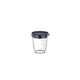 Tasse de mesure de verre 500 ml avec la marine de couvercle