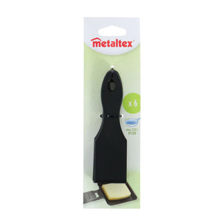 Metaltex Metaltex Gourmet spatules 14 cm 6 pièces nylon noir