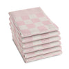 Ddddd torchon barbecue 65x65 rose pastel | 6 pièces