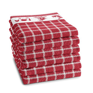 Ddddd Kitchen Tissu néerlandais 50 x 55 rouge
