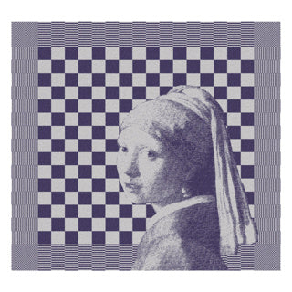 DDDDD TEA TORNEL GIRL AVEC UNE PEARL 60 X 65 BLEU