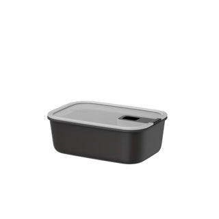 Récipient alimentaire Mepal easyclip - 1 l - récipient alimentaire avec fermeture coulissante - convient au micro-ondes. four à vapeur. réfrigérateur et congélateur - noir nordique