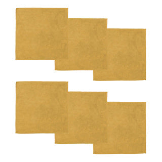 Ddddd chiffon en microfibre billie 30x30 cm jaune 6 pièces | 4 pièces