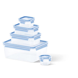 TEFAL BOX FRESS VERSHOLDING 100% LEK-SREE, Set 5 Pieces 0,15 0,2 0,55 1,00 3,70L