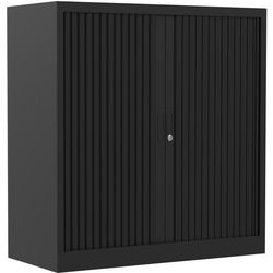 Armoire à portes roulantes chs105120 noir 120 x 45 x 105 cm