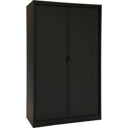 Armoire à portes roulantes chs195120 noir 120 x 45 x 195 cm