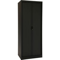Armoire à portes roulantes chs19580 noir 80 x 45 x 195 cm