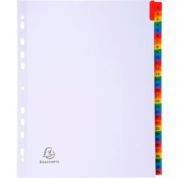 Onglets exacompta 4131e a4 maxi carton