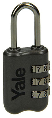 Yale 1018569 - cadenas à combinaison pour bagages gris yp2 23 128 1g 23mm | 5 pièces - afbeelding 1