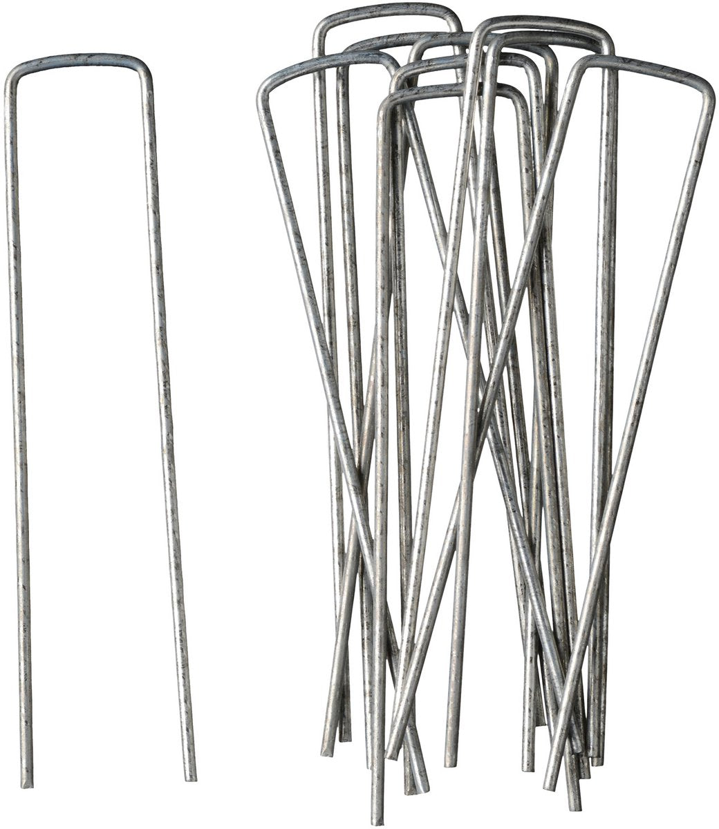 Nature - piquets pour tapis de sol (10 pcs.) - 14x3cm - métal
