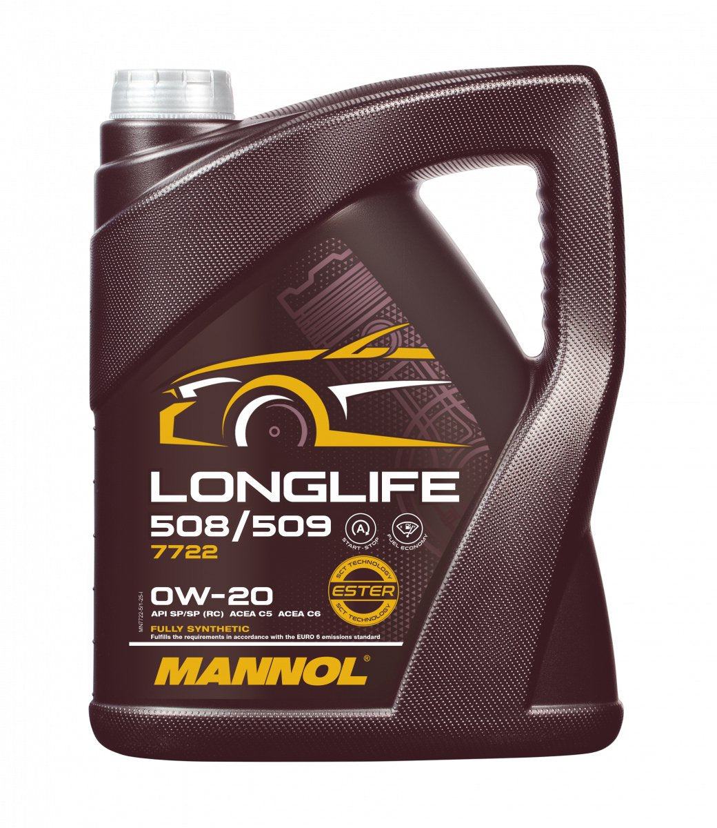 Mannol 5 litres 0w-020 5 longue durée 508 509 mn7722