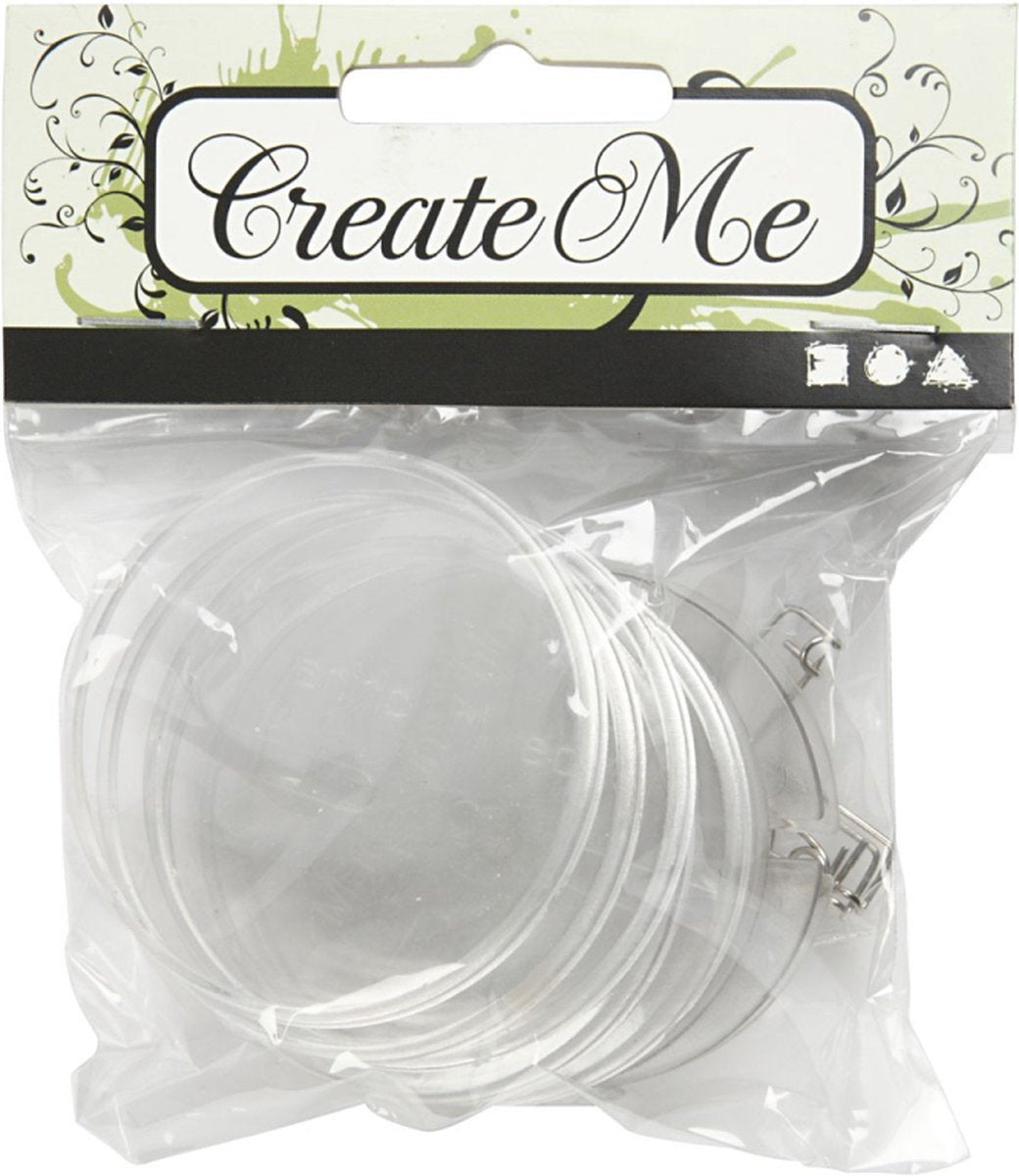 Boutons Creativ company, ronds, d 5,5 cm, 5 pièces, 1 boîte
